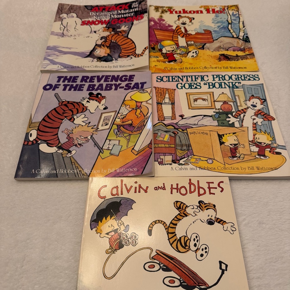 Calvin and Hobbes 5  Books Set